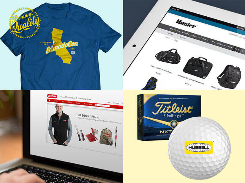 Custom branded merchandise